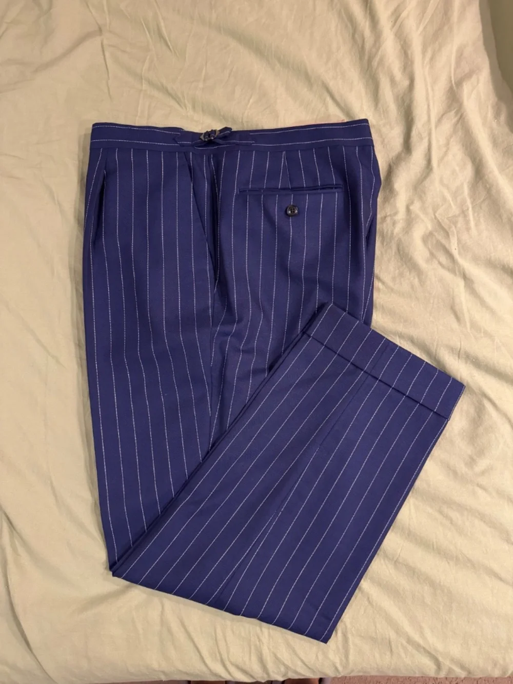 Suitsupply Navy Pinstripe Drago Super 130 Suit